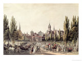 View of Leipzig from the Grimma Gate Giclee Print by Christian Gottlob Hammer