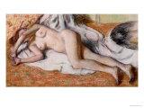 After the Bath Or, Reclining Nude, circa 1885 Giclee Print by Edgar Degas
