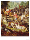 Noah's Ark, Detail of the Right Hand Side, after a Painting by Jan Brueghel the Elder Giclee Print by Jan Snellinck