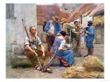The Harvesters' Pay, after the Original of 1882 Giclee Print by Léon Augustin L'hermitte