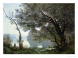 Souvenir of Montefontaine, 1864 Reproduction procédé giclée par Jean-Baptiste-Camille Corot