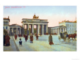 Postcard Depicting the Brandenburg Gate in Berlin, Pre 1914 Giclee Print