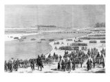 War of Duchies, the Prussian Army Crossing the Shlei at Arnis Giclee Print