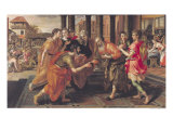 Laban Presenting Eliezer to His Father, 1562 Giclée-Druck von Maarten de Vos