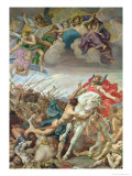 The Vow of Clovis at the Battle of Tolbiac in 506, from the Right Transcept Giclee-trykk av Joseph Paul Blanc The Vow of Clovis at the Battle of Tolbiac in 506, from the Right Transcept Giclee-trykk av Joseph Paul Blanc