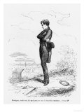 Left Alone, Rastignac Walked a Few Steps to the Highest Part of the Cemetery Giclee Print by Laisne 