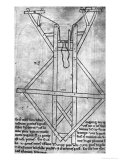 Trebuchet, Machine to Throw Arrows and Javelins Giclee Print by Villard de Honnecourt