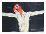 Marianne Crucified, Illustration from "Parlons Francais" by Paul Iribe Giclee Print by Paul Iribe