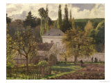 House in the Hermitage, Pontoise, 1873 Giclee Print by Camille Pissarro