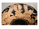 Attic Red-Figure Cup Depicting Scenes from the Trojan War, circa 490 BC Giclee-trykk av Brygos Painter