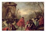 Winter, 1738 Giclee Print by Nicolas Lancret