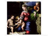 The Holy Family of the Oak Tree, circa 1518 Giclee Print by Raphael 