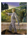 Mental Patient Going for an Early Morning Walk Giclee Print by Dr. Max Simon