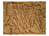 Relief Depicting Servants Carrying Rope and Weapons Giclee Print