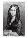 Portrait of Louise Colet 1844 Lámina giclée por Marie Alexandre Alophe
