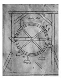 Supposedely Perpetual Motion Mallets and Wheel Giclée-Druck von Villard de Honnecourt 