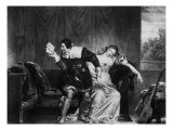 Scene of the Cousin's Letter, Illustration from "The Barber of Seville" Giclee Print by Theophile Evariste Fragonard