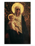 Virgin and Child, 1872 reproduction procédé giclée par Ernest Antoine Hebert