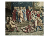 The Death of Ananias, from a Series Depicting the Acts of the Apostles Reproduction procédé giclée par Raphael 