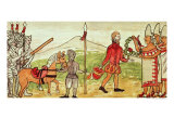 Meeting of Hernando Cortes and Montezuma Giclee Print by Diego Duran