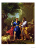 Jacob and Laban, Before 1737 Giclee Print by Jean Restout II