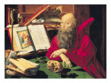 St. Jerome reproduction procédé giclée par Marinus Van Reymerswaele