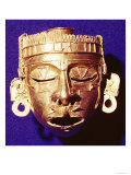 Mask of the God Xipe Totec, from Tomb 7, Monte Alban, 1300-1450 Giclee Print by Mixtec 