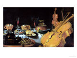 Still Life with Musical Instruments, 1623 reproduction procédé giclée par Pieter Claesz