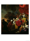 Zerubbabel Showing a Plan of Jerusalem to Cyrus Giclee Print by Jacob van Loo