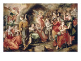 The Wise and the Foolish Virgins Giclée-Druck von Maarten de Vos