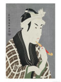 Matsumo Koshiro IV in the Role of Gorebei, the Fish Merchant of Sanya reproduction procédé giclée par Toshusai Sharaku 