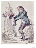 Toujours Bonne!, a Maid Handing a Man His Illegitimate Child Giclee Print by Nadar 