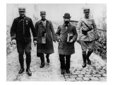 Henri Desire Landru with Three Policemen, circa 1919 Giclee Print Henri Desire Landru with Three Policemen, circa 1919 Giclee Print