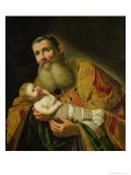 St. Simeon Presenting the Infant Christ in the Temple Giclee-trykk av Jan Harmensz. Bylert
