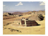 View of Mound J, Built circa 200 BC reproduction procédé giclée par Zapotec 