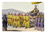 Emperor Ch'Ien Lung Carried in Triumph Giclee Print by Gaetano Zancon