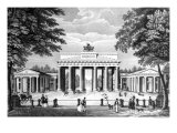 The Brandenburg Gate in Berlin, Mid 19th Century Giclee Print