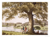Humphrey Repton Surveying with a Theodolite Giclée-Druck von Humphry Repton
