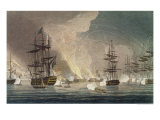 The Bombardment of Algiers by the Royal Navy, 1816 reproduction procédé giclée par Thomas Whitcombe