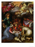 Adoration of the Shepherds, 1612 Giclee-trykk av Abraham Bloemaert Adoration of the Shepherds, 1612 Giclee-trykk av Abraham Bloemaert
