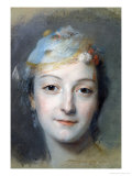 Portrait of Marie Fel 1757 Giclee Print by Maurice Quentin de La Tour