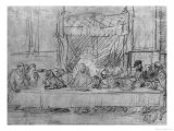 The Last Supper, after the Fresco by Leonardo Da Vinci circa 1635 Giclee Print by Rembrandt van Rijn 