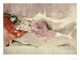 Mother and Child on a Couch Giclee Print by James Abbott McNeill Whistler