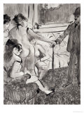 Illustration from "La Maison Tellier" by Guy de Maupassant  1933 Giclee Print by Edgar Degas