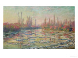 The Thaw on the Seine, Near Vetheuil, 1880 Giclee Print by Claude Monet