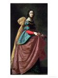 St. Elizabeth of Portugal 1640 reproduction procédé giclée par Francisco de Zurbarán