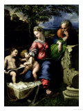 The Holy Family of the Oak Tree, circa 1518 Giclee Print by Raphael 