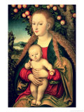 Virgin and Child Under an Apple Tree Giclee Print by Lucas Cranach the Elder