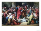 The Raising of Lazarus Giclée-Druck von George Cattermole
