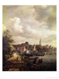 View of Amsterdam Giclee Print by Jacob Isaaksz. Or Isaacksz. Van Ruisdael